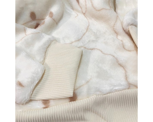 Комплект женской пижамы 305 Bear Brown рубашка с длинным рукавом и штанами фланелевая теплая M