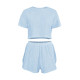 Женский комплект для дома и сна SM24107A футболка и шорты женская пижама Blue L