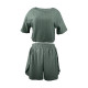 Женский комплект для дома и сна SM24107A футболка и шорты женская пижама Green S