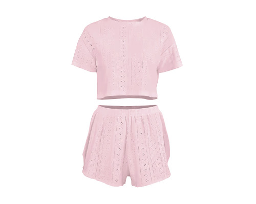 Женский комплект для дома и сна SM24107A футболка и шорты женская пижама Pink XL