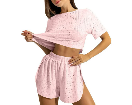 Женский комплект для дома и сна SM24107A футболка и шорты женская пижама Pink XL