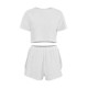 Женский комплект для дома и сна SM24107A футболка и шорты женская пижама White XL