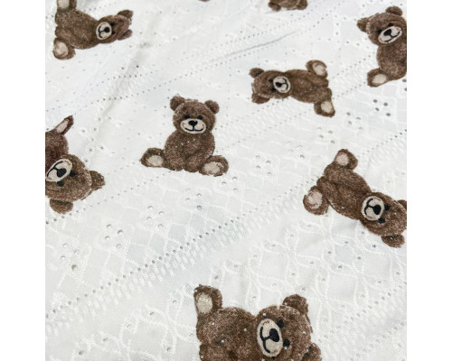 Женский комплект для дома и сна SM24107AYH футболка и шорты женская пижама белая с мишками XL