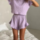 Женский комплект для дома и сна SM24302Y88DHX футболка и шорты женская пижама Purple S