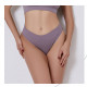Женские бесшовные трусики бразилианы в рубчик A02# Лиловый XL