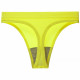 Женские бесшовные трусики стринги в рубчик A66# Неоновый Желтый XL