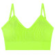 Топ женский в рубчик 08WX# с нерегулируемыми брителями съемные чашечки Яркий Лайм M 70/75 ABC