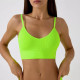 Топ женский в рубчик 08WX# с нерегулируемыми брителями съемные чашечки Яркий Лайм M 70/75 ABC