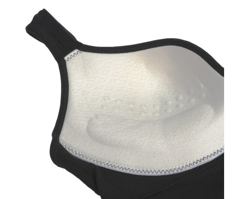 Женский 3D топ 2765# с моделирующим эфектом пушап с глубоким декольте удлиненный Черный L