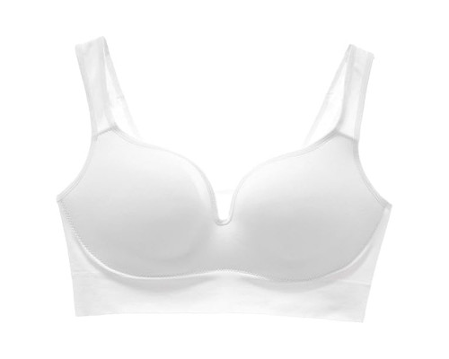 Женский 3D топ 839#U с моделирующим эфектом пушап с глубоким декольте Белый S