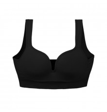 Женский 3D топ 839#U с моделирующим эфектом пушап с глубоким декольте Черный XL