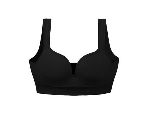 Женский 3D топ 839#U с моделирующим эфектом пушап с глубоким декольте Черный XL