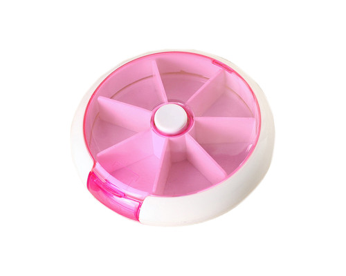 Таблетница органайзер для таблеток FY-8817 Fruits на 7 отделений Pink