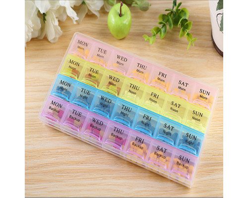 Таблетница органайзер для таблеток FY-8827 на 28 отделений