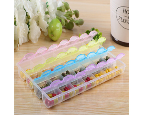 Таблетница органайзер для таблеток FY-8827 на 28 отделений