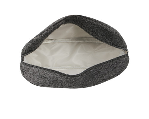 Женская косметичка B0220 несесер органайзер дорожний бьюти кейс плюшевая Gray