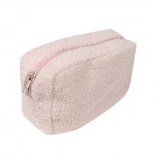 Женская косметичка B0220 несесер органайзер дорожний бьюти кейс плюшевая Pink