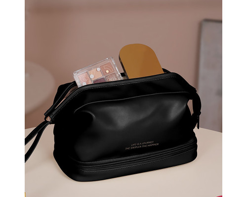 Женская косметичка BK-HZB-03 несесер органайзер дорожная бьюти кейс Black