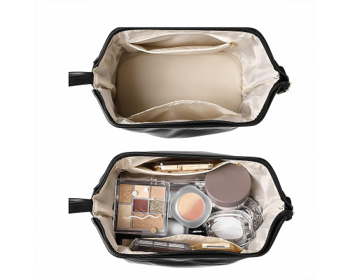 Женская косметичка BK-HZB-03 несесер органайзер дорожная бьюти кейс Black