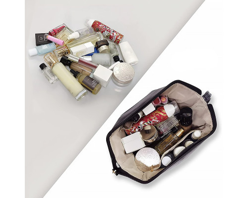 Женская косметичка BK-HZB-03 несесер органайзер дорожная бьюти кейс Black