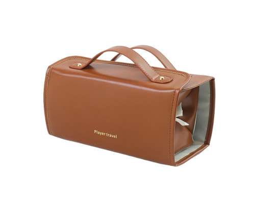 Женская косметичка SHY-02 несесер органайзер дорожная бьюти кейс Brown