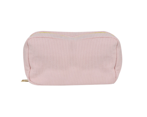 Женская косметичка ZUO 571 несесер органайзер дорожная бьюти кейс вельветовая Pink