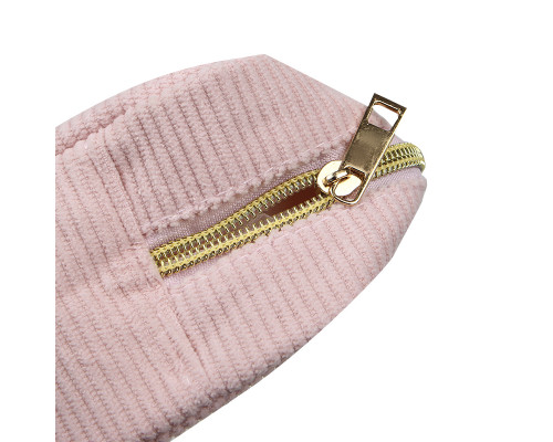Женская косметичка ZUO 571 несесер органайзер дорожная бьюти кейс вельветовая Pink