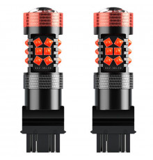 Автомобильная светодиодная лампа поворот+стоп сигнал DXZ G-3030-30 T25-3157 30W Red