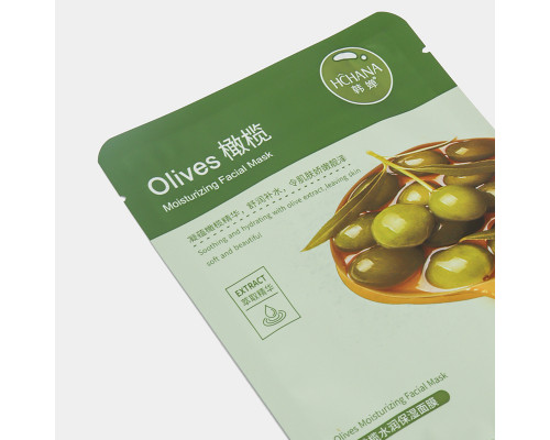 Маска для лица тканевая Hchana Moisturizing Facial Mask Olive