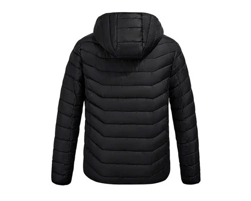 Куртка с подогревом от повербанка USB M09-4 Black 4 зоны подогрева для туризма рыбалки активного отдыха 4XL