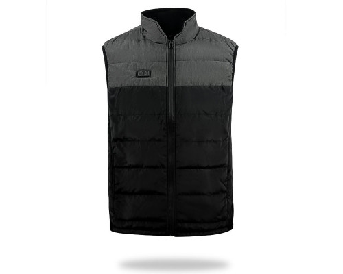 Жилетка с подогревом 001A USB 4 зоны нагрева Black-Grey 2XL