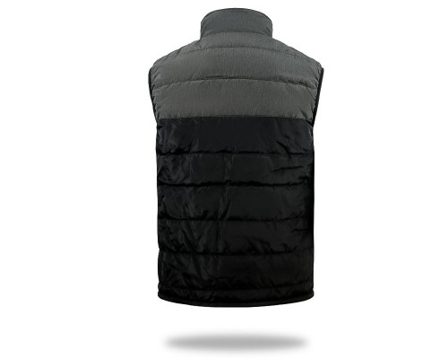 Жилетка с подогревом 001A USB 4 зоны нагрева Black-Grey 2XL