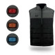 Жилетка с подогревом 001A USB 4 зоны нагрева Black-Grey L