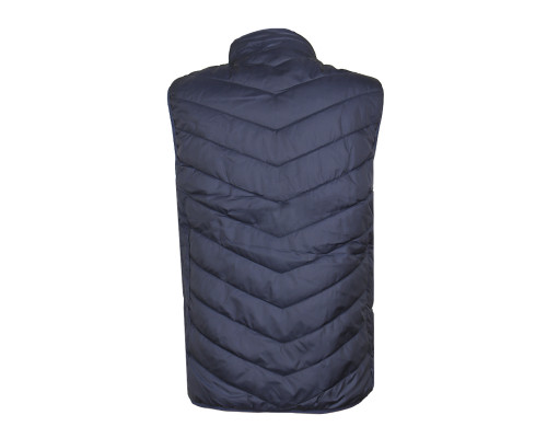 Жилетка с подогревом от повербанка USB M01-9S Blue 9 зон подогрева для туризма рыбалки активного отдыха 3XL