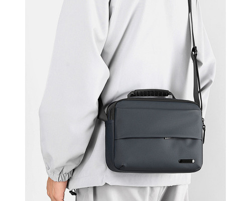 Сумка-мессенджер 087-1 через плечо практичная повседневная Gray