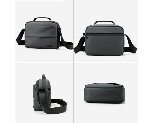 Сумка-мессенджер 087-1 через плечо практичная повседневная Gray