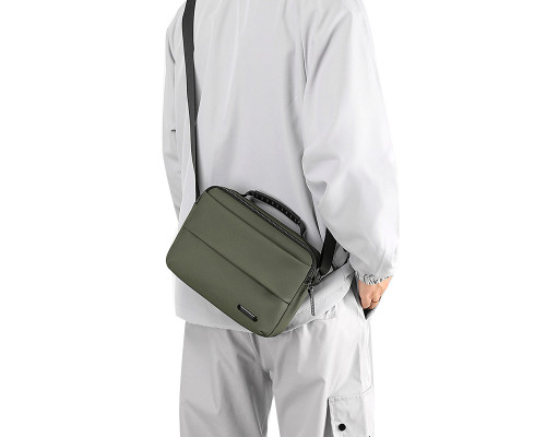 Сумка-мессенджер 087-1 через плечо практичная повседневная Green