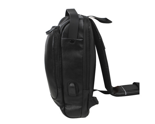 Сумка 694 нагрудная через плечо с кодовым замком влагостойкая Black