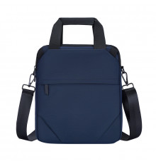 Сумка через плечо 809 вместительная на несколько отделений с ручками 31*27*7 см Dark Blue