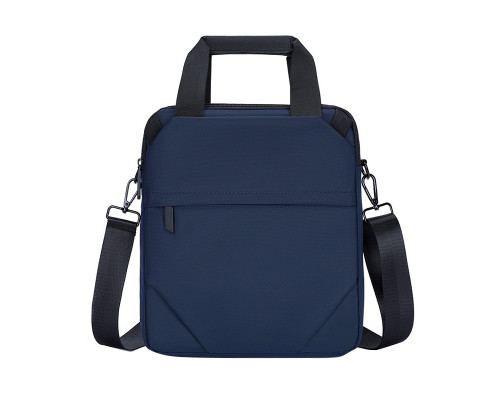 Сумка через плечо 809 вместительная на несколько отделений с ручками 31*27*7 см Dark Blue