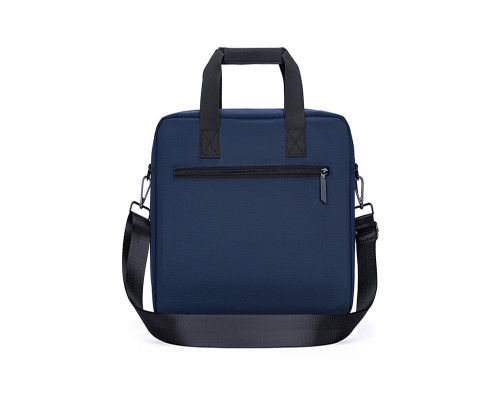 Сумка через плечо 809 вместительная на несколько отделений с ручками 31*27*7 см Dark Blue