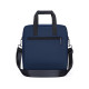 Сумка через плечо 809 вместительная на несколько отделений с ручками 31*27*7 см Dark Blue