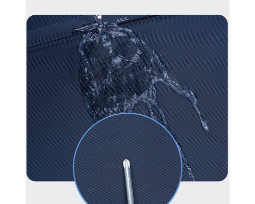 Сумка через плечо 809 вместительная на несколько отделений с ручками 31*27*7 см Dark Blue