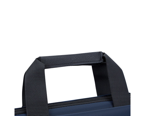 Сумка через плечо 809 вместительная на несколько отделений с ручками 31*27*7 см Dark Blue