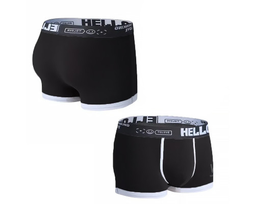 Набор мужских трусов боксеров PB-3199 Light gray/Green/Coral/Black из 4 шт 3XL