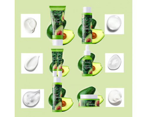 Набор по уходу за лицом Bioaqua Niacinome Avocado Elasticity Moisturizing 6 в 1