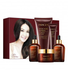Набор по уходу за лицом IMAGES Beauty Avocado Peptide 5 в 1 с пептидами авокадо