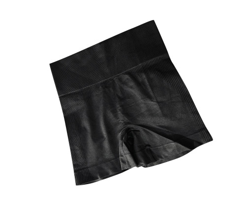 Шорты женские 1802# бесшовные для фитнеса пуш ап push up Черный L