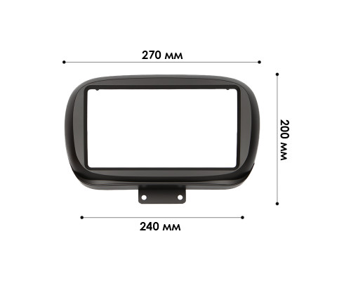 Переходная рамка Fiat 500X (334) 2015+ (FI 041N) 9"