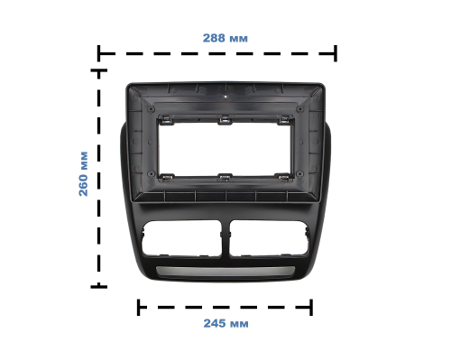 Переходная рамка Fiat Doblo (263) 2010-2015 Opel Combo Tour (D) 2011-2018 (7444) 10,1"